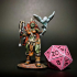 Female orc warrior 1 supports ready print image