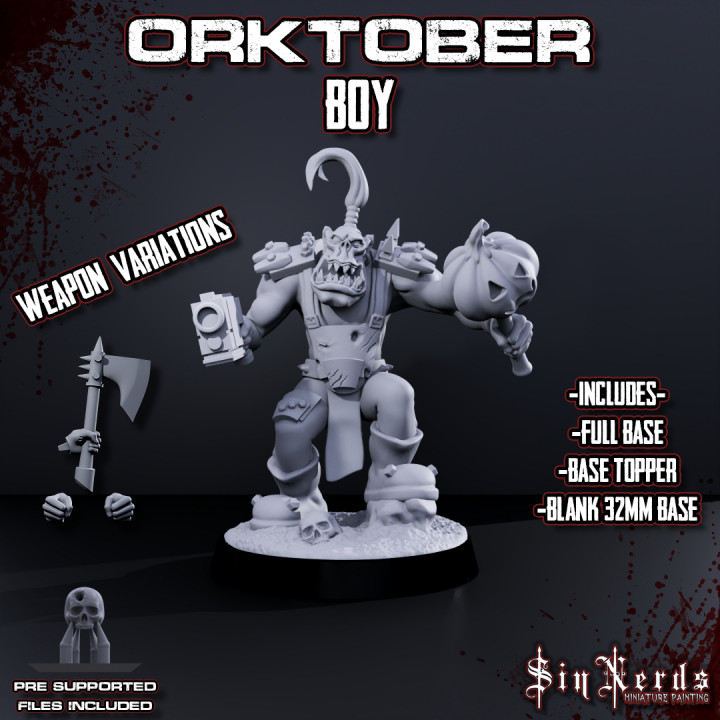 Ork(tober) Boy w/ Jack O Lantern StikKBomb