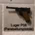 Luger P08 - scale 1/4 print image