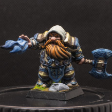 Picture of print of Dorfas The Eldritch Knight [PRE-SUPPORTED] Dwarf Cleric