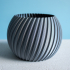 Sphere Planter Striped - (Vase Mode) image
