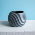 Sphere Planter Striped - (Vase Mode) image