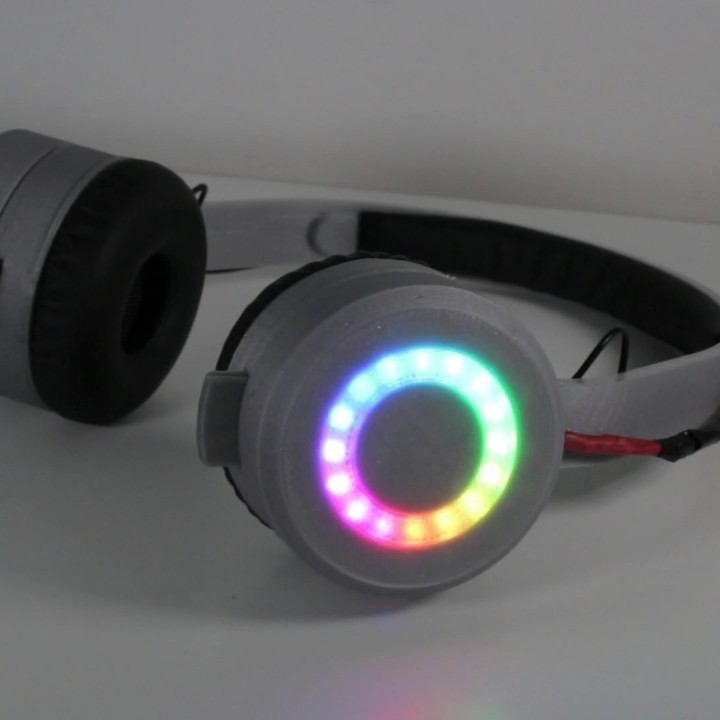 3D printed RGB head phones