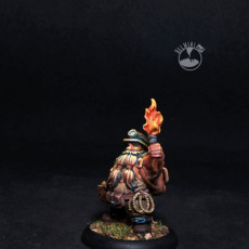 Picture of print of Baldur The Adventurer [PRE-SUPPORTED] Dwarf Miner