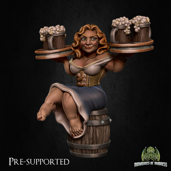 Dorella Breakheart [PRE-SUPPORTED] Female Dwarf Innkeeper's Cover
