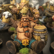 Picture of print of Hobur The Party-boy [PRE-SUPPORTED] Dwarf Drunk