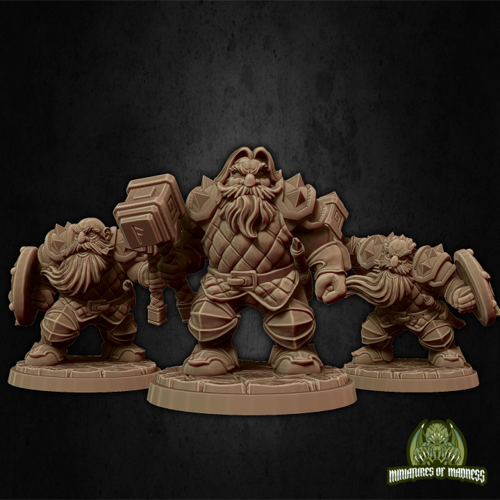 Dwarf Soldier Set 1 - PRESUPPORTED's Cover