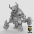 Minotaur with hand weapons (pre supported) image