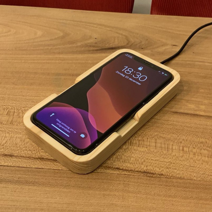 Brodit support/chargeur Qi Apple iPhone XR/11 fixé instal.