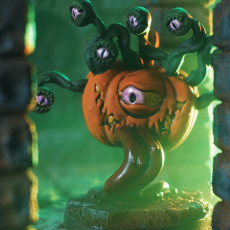 Picture of print of Pumpkin beholder