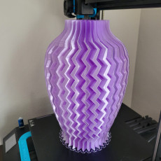 Picture of print of Textured Vase - ZigZag (Vase Mode)