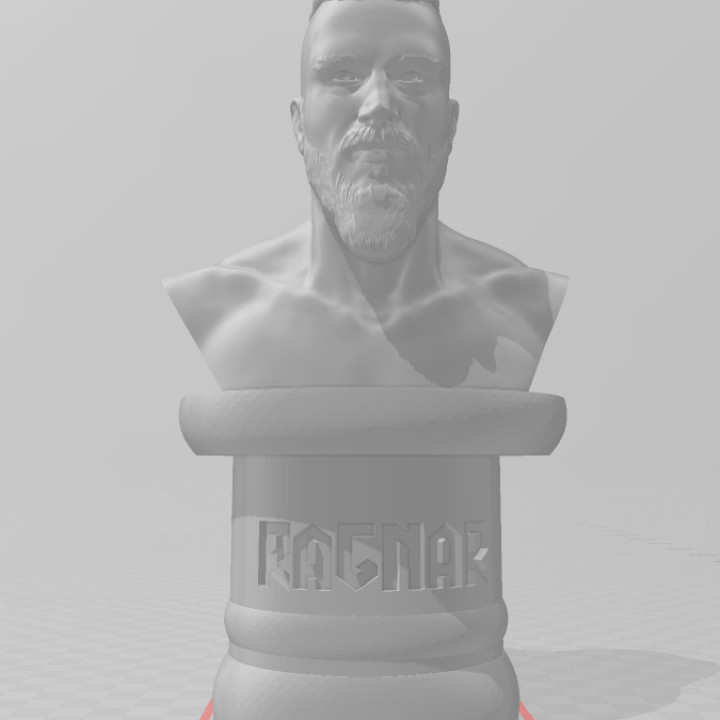 Ragnar bust with base