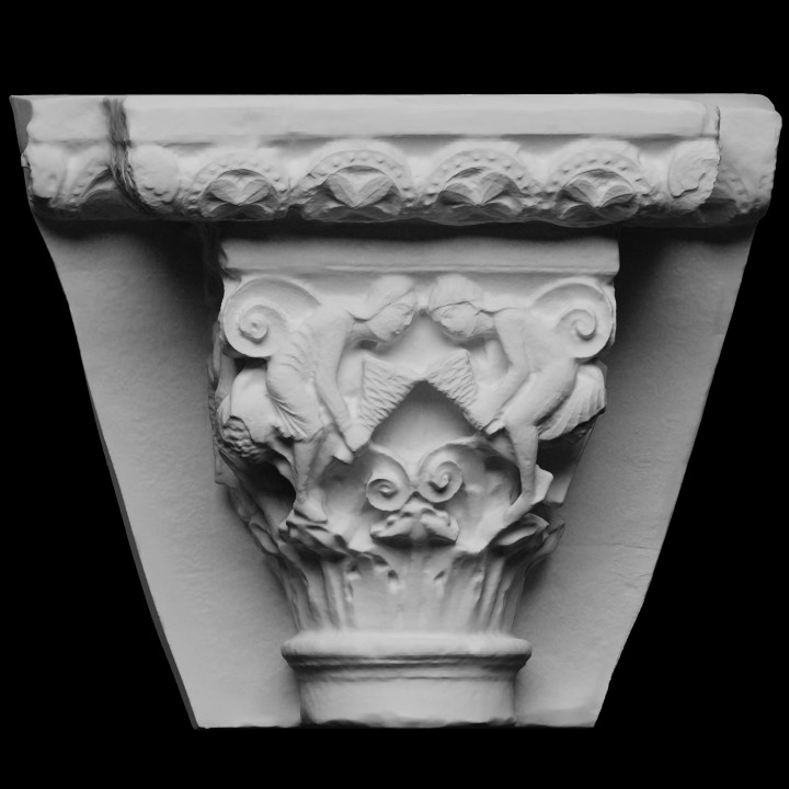 The Winds Nave Capital at The Abbey of Madeleine Vezeley
