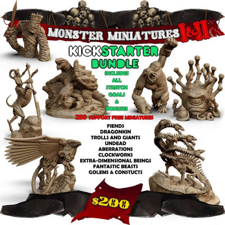 Monster Miniatures I & II Bundle's Cover