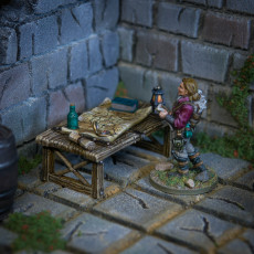 Picture of print of Cartographer's table