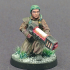 Scifi Infantry - Kneeling Plasma Cooker Soldier image