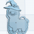 Halloween keychain alpaca image