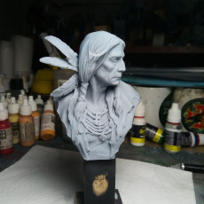3D Printable Native American Bust by Leavon Archer