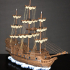 Pirate Ship The Menace / Corsair Sailing print image