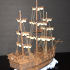 Pirate Ship The Menace / Corsair Sailing print image