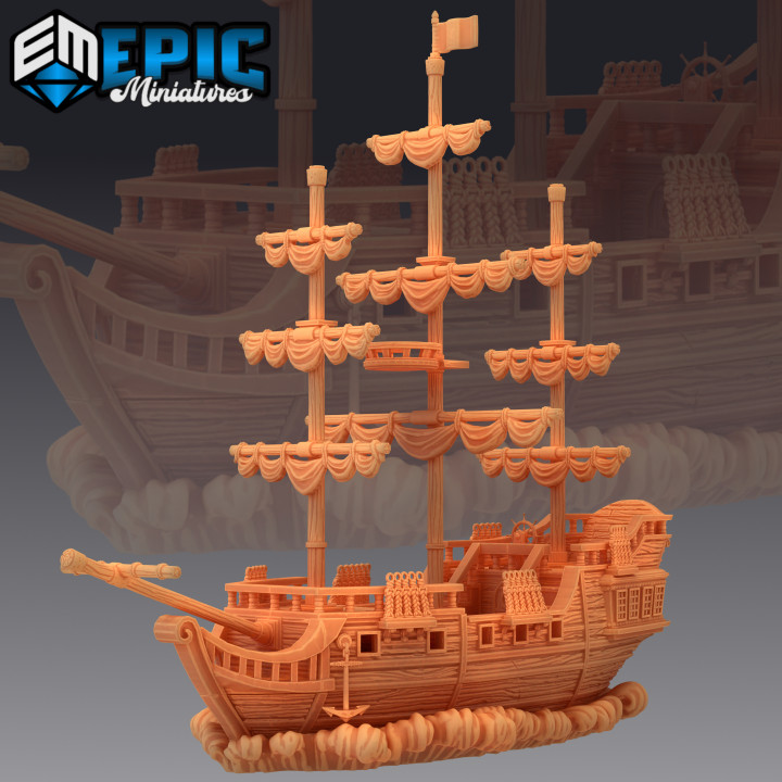 3D Lenticular Double Image 395mm X 295mm New PIRATE SHIP 