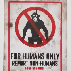 Picture of print of District 9 - No Prawn Sign