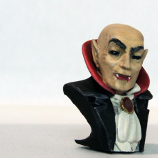 Picture of print of nosferatu vampire bust