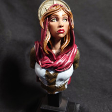 Picture of print of Female Crusader bust