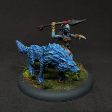 Picture of print of Winter Wolf / Dire Wolf / Forest Monster Encounter