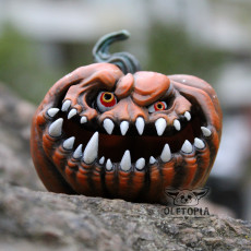 Picture of print of Punkin - Pumpkin Halloween Jack o Lantern