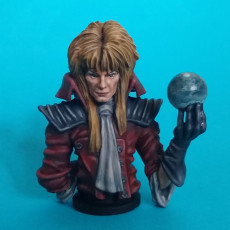 Picture of print of Goblin King Bust (Bowie) - [Pre-supported]