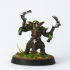 Goblin warrior with dual swords print image