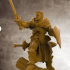 Level Up Paladins - Male (3x modular 32mm scale miniatures) PRESUPPORTED print image