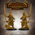Level Up Paladins - Male (3x modular 32mm scale miniatures) PRESUPPORTED image