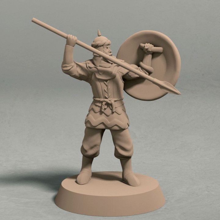$1.99Empire of Jagrad soldier with spear pose 1 miniature – STL file