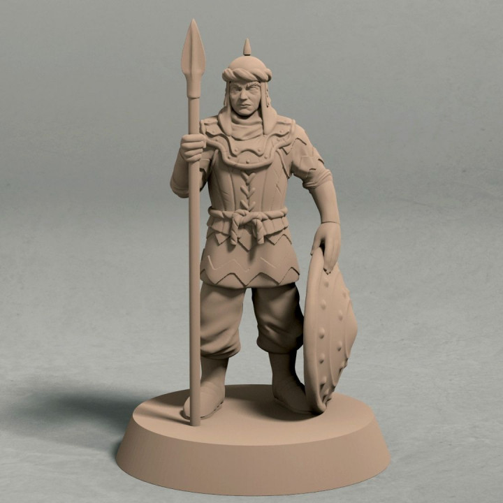 $1.99Empire of Jagrad Soldier with Spear - Pose 2