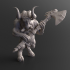 Minotaur B - Male Battle Axe - PRE-SUPPORTED image