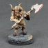 Minotaur B - Male Battle Axe - PRE-SUPPORTED image
