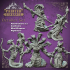 Half Snake Forgotten Tribe Pack - 6 pre supported miniatures - D&D - 32mm scale image