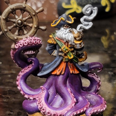 Picture of print of Captain Quidd - Pirate Octopus Captain - 32mm - DnD - This print has been uploaded by Bojesphob