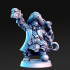 Madolff - Male Dwarf PIrate Captain - 32mm - DnD image