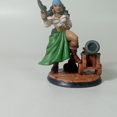 Picture of print of Shelly- Female Pirate- 32mm - DnD