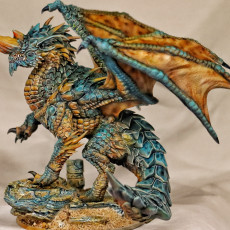 Picture of print of Blue Dragon 这个打印已上传 Ian Knutson
