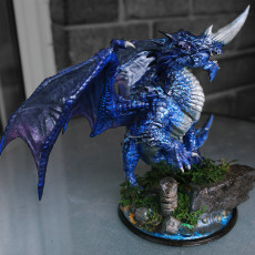 Picture of print of Blue Dragon This print has been uploaded by J. Short