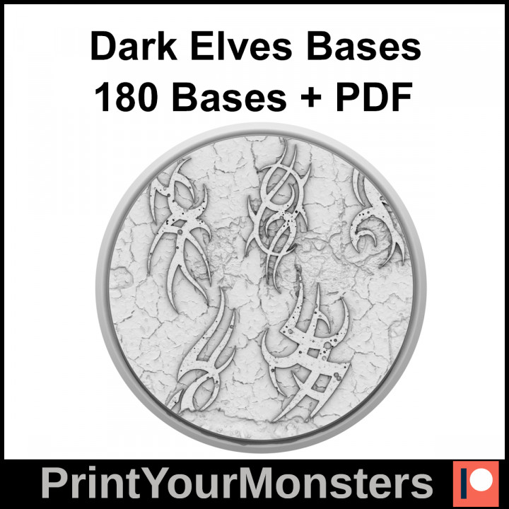 $9.90180 DARK ELVES BASES + PDF