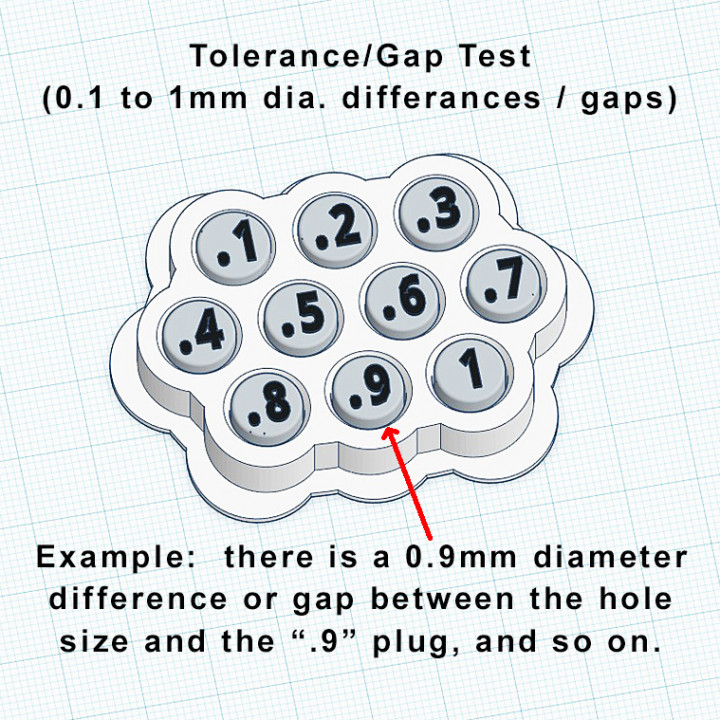 3D Printer Tolerance - Gap Test