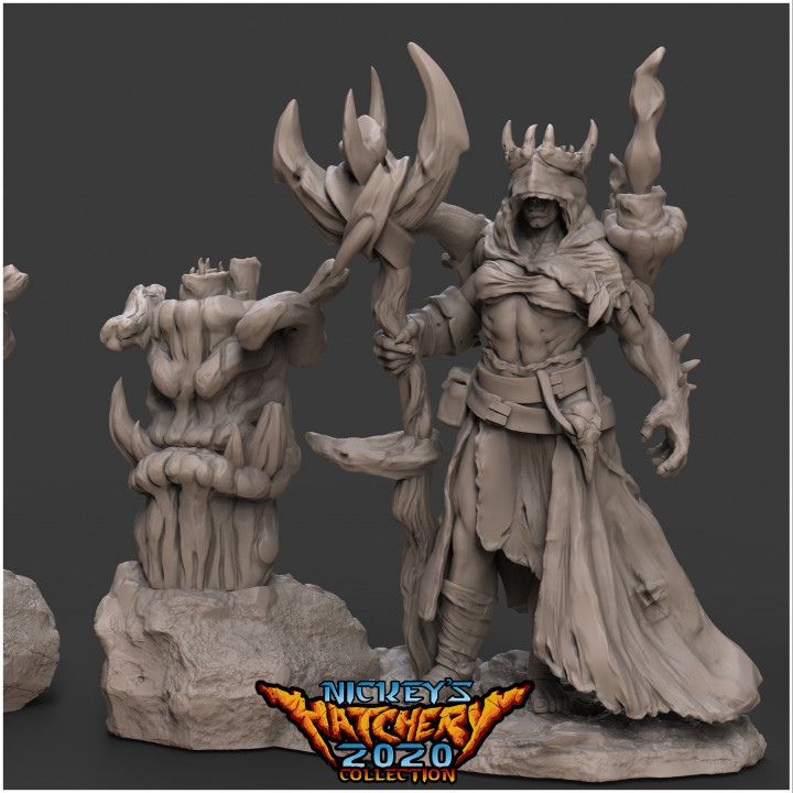 Rager'ra Orc Shaman, 2 Variants + Scenic Base | 32mm, 54mm Versions's Cover