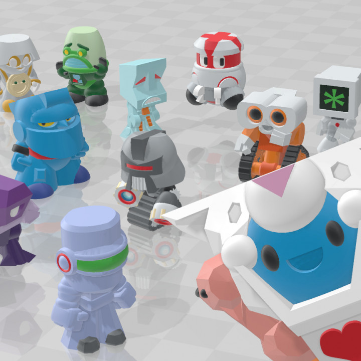 Adorabots - Chibi Robot Characters based on Classic Sci Fi