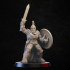 Spartan warrior with sword and sheld image