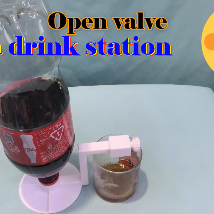 Coca Cola bottle drink stand